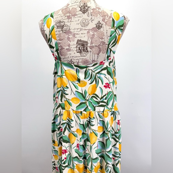 AVA & VIV Lemon Floral Midi Dress size XXL - Picture 5 of 12